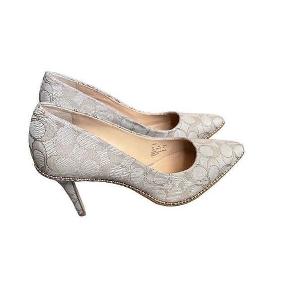 Coach Waverly Jacquard Pump Stone heels - Picture 2 of 8